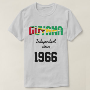 T-shirt Guyana Fête de l'indépendance du drapeau