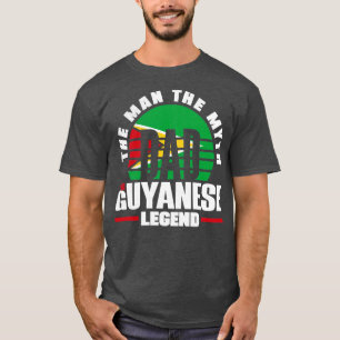 T-shirt Guyana Guyana Guyana Guyana Flag Père