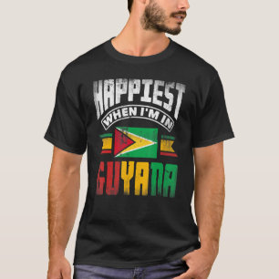 T-shirt Guyana Guyana Guyana Le Drapeau Guyana Le Plus Heu