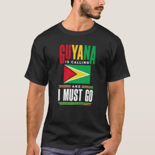 T-shirt Guyana Guyana Guyana Le Drapeau Guyane Guyana Appe