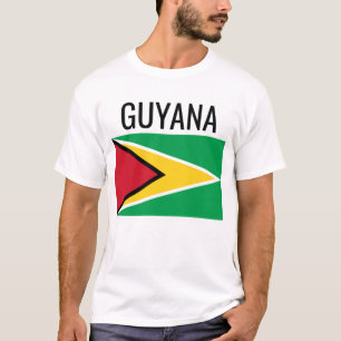 T-shirt Guyana // Pays mondial Drapeau national