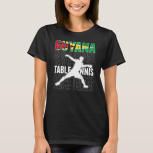 T-shirt Guyana Ping Pong Guyane Table Tennis Team Suppo