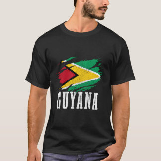 T-shirt Guyana Pride Guyane Drapeau Racines