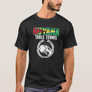 T-shirt Guyana Table Tennis Guyane Ping Pong Team Suppo