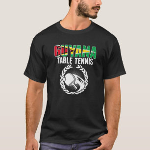 T-shirt Guyana Table Tennis Guyane Ping Pong Team Suppo
