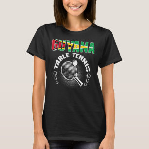 T-shirt Guyana Table Tennis Support Guyane Ping Pong