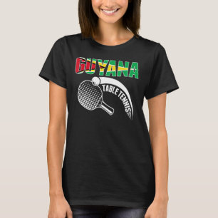 T-shirt Guyana Table Tennis Support Guyane Ping Pong T