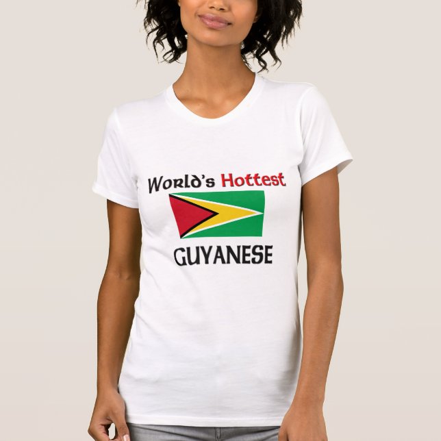 T-shirt Guyanais le plus chaud du monde (Devant)