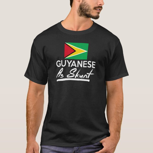 T-shirt Guyane Comme Cricket De Guyana (Devant)