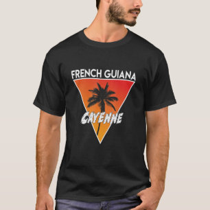 T-shirt Guyane Française Aux Couleurs Solaires