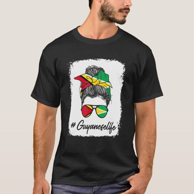 T-shirt Guyaneselife Guyane Guyane Drapeau 1 (Devant)