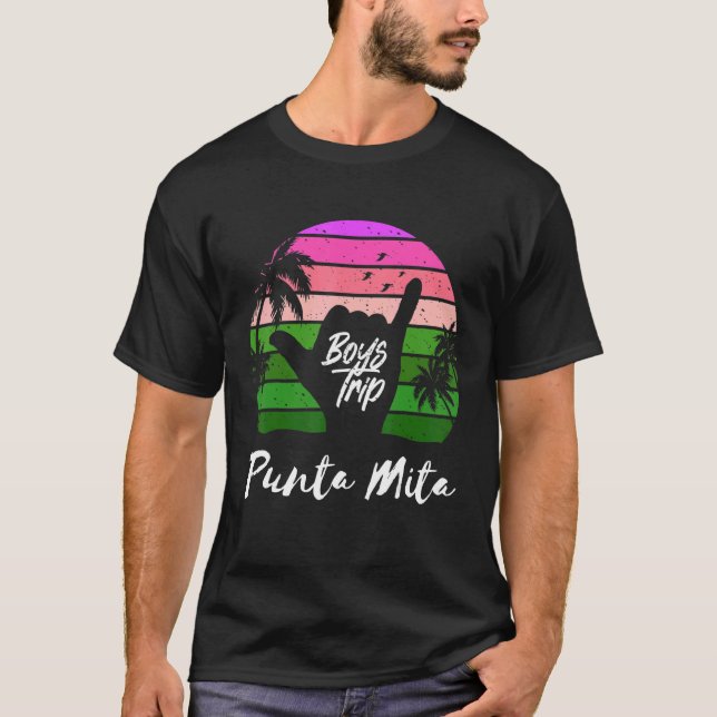 T-shirt Guys Punta Mita Mexico Trip Matching Vacation (Devant)
