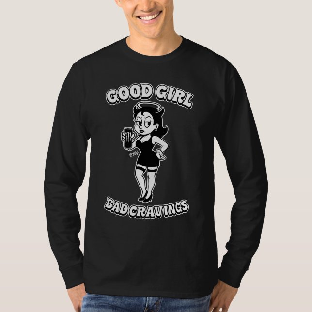 T-shirt Gwosts "Good Girl Mauvais Désirs Manches Longues (Devant)