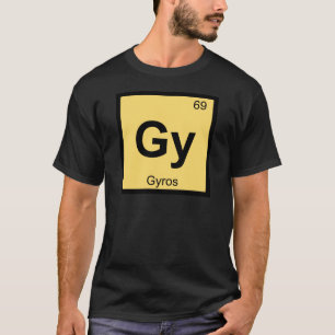 T-shirt Gy - Symbole du tableau périodique de la chimie Gy