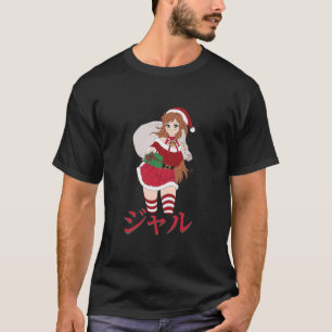 T-shirt Gyaru Anime Christmas Manga japonais Otaku