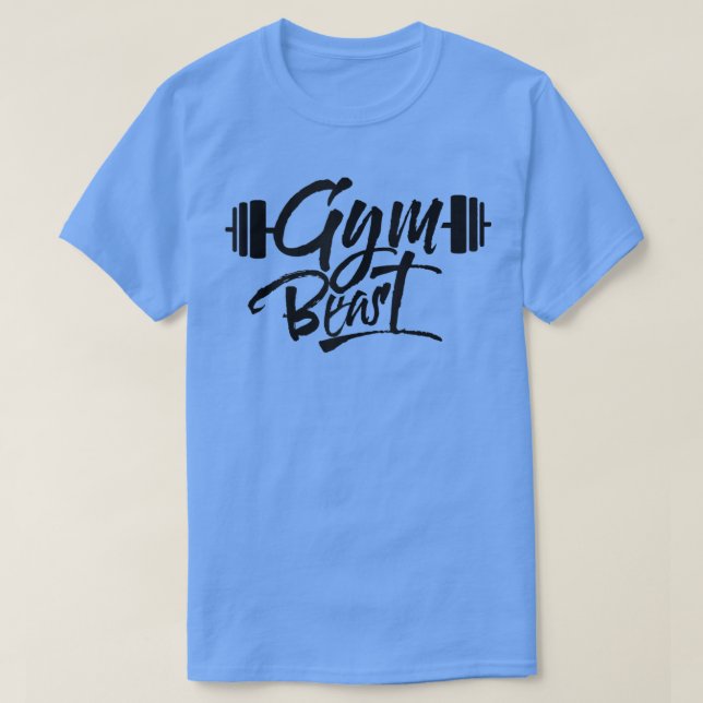 T-shirt Gym Beast Bodybuilding Training Weightlifting Work (Design devant)