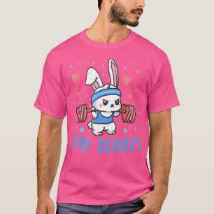 T-shirt Gym Bunny Coeurs Barbell Funny Vêtements d'entraîn