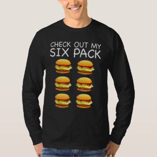T-shirt Gym Découvrez Mon Hamburger Six Pack
