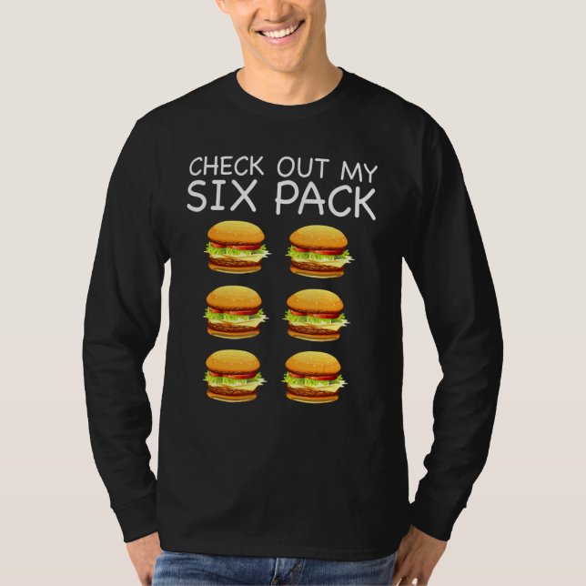 T-shirt Gym   Découvrez Mon Hamburger Six Pack (Devant)