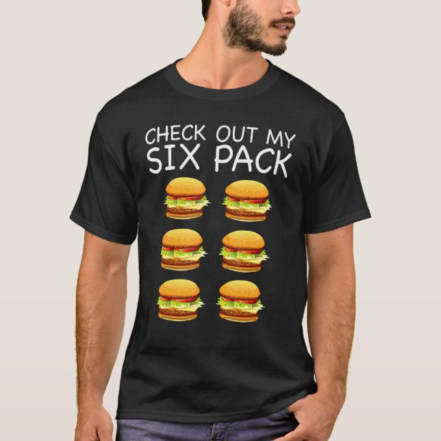 T-shirt Gym   Découvrez Mon Hamburger Six Pack (Devant)