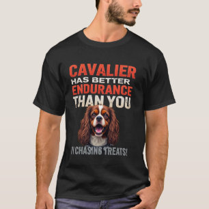 T-shirt Gym drôle pour chien Cavalier King Charles Spaniel