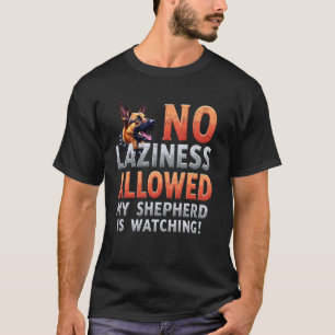 T-shirt Gym drôle pour les propriétaires de chiens berger