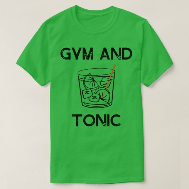 T-shirt gym et tonique (Design devant)