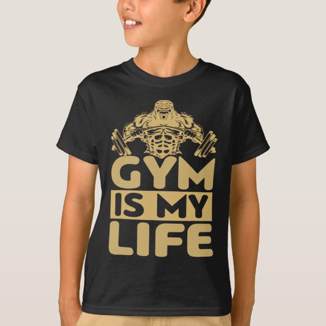 T-shirt Gym Fuels Me Bodybuilding Motivation Intense Drive (Devant)