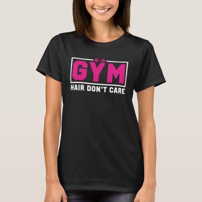 T-shirt Gym Hair Gym Workout Fitness Weightlifting For Wom (Devant)