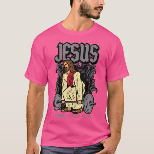 T-shirt Gym Jesus Worlds Best Deadlifter Christian Workout