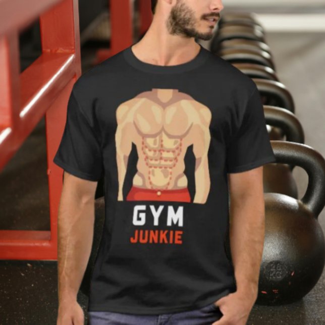 T-shirt Gym Junkie : Illusion du corps (Créateur téléchargé)