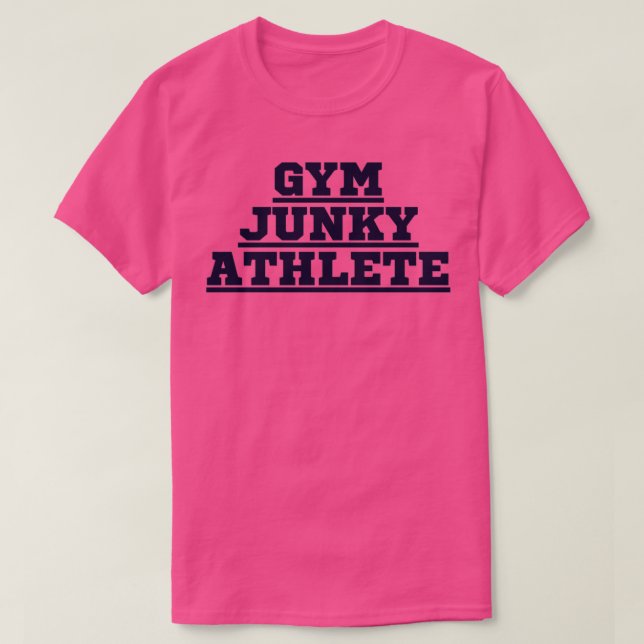 T-SHIRT GYM JUNKY ATHLETE (Design devant)