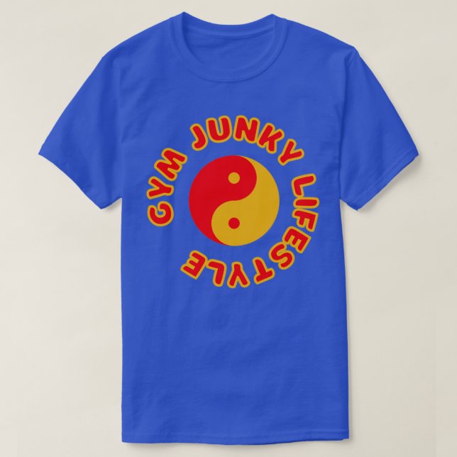 T-SHIRT GYM JUNKY MODE DE VIE 9 (Design devant)