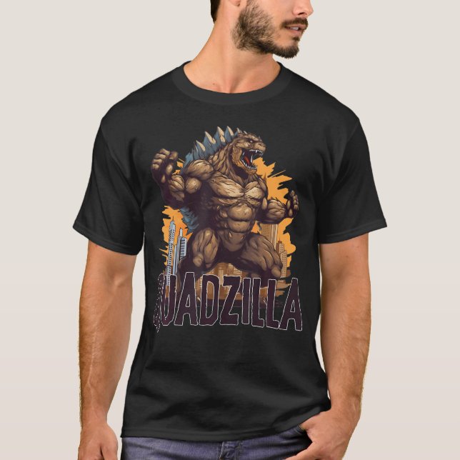 T-shirt Gym Legends Quadzilla Funny Gym (Devant)