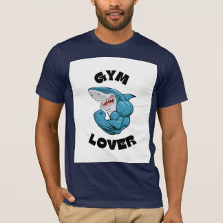 T-shirt Gym Lover Muscular Shark Fitness Motivation