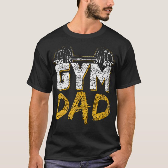 T-shirt Gym Papa Fitness Exercice Entraînement Poids Entra (Devant)