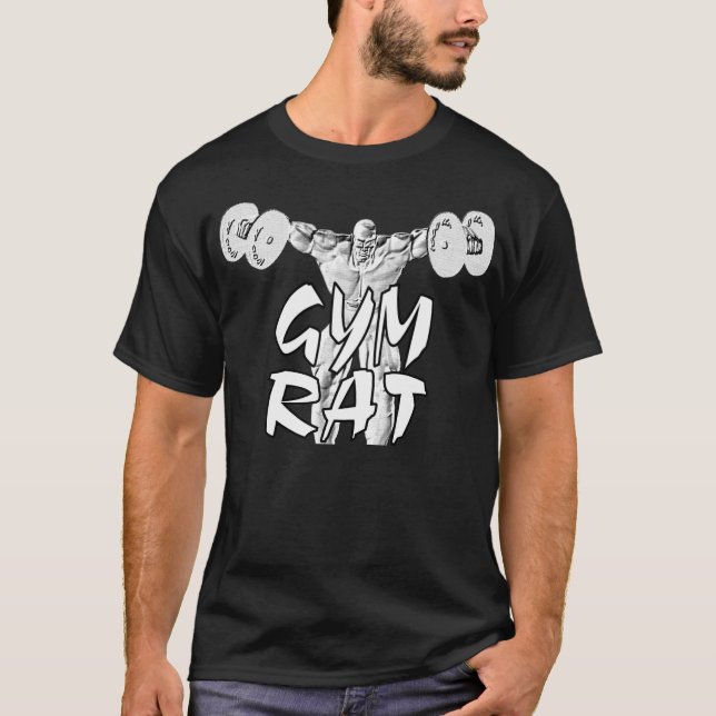 T-shirt Gym Rat Weightlifter (Devant)