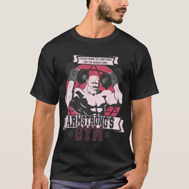 T-shirt Gym Strong Arm vintage (Devant)