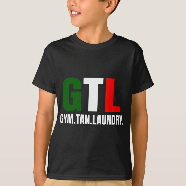 T-shirt Gym Tan Launch GTL New Jersey Garden NJ Shore Ita (Devant)