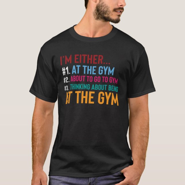 T-shirt Gym Trainer Workout Quote Weightlifting Exercise (Devant)