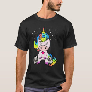 T-shirt Gym Unicorn entraînement Deadlifting Poids levant