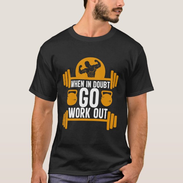 T-shirt Gym workout  exercise  body builder (Devant)