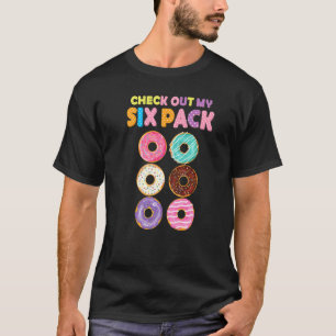 T-shirt Gymnase Amusante Découvrez Mon Pack Six Donut Funn