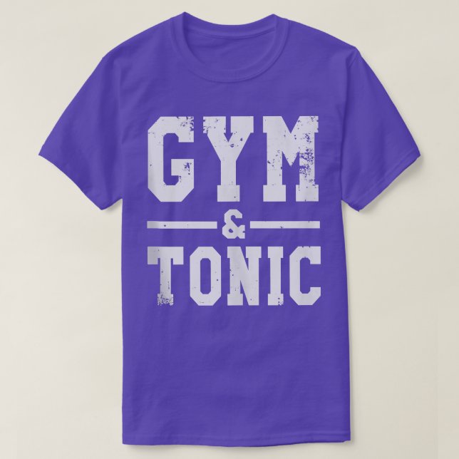 T-shirt Gymnase Amusante Et Fitness Tonique Boissons 110 (Design devant)