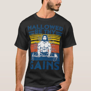 T-shirt Gymnase Drôle Hallow Be Thains Fitness Workout J