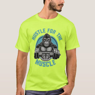 T-shirt Gymnase Fitness haltlifting Hustle pour le muscle