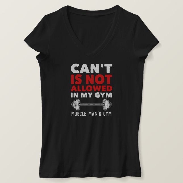 T-shirt Gymnase Motivationnel Exercice Entraîneur Personne (Design devant)