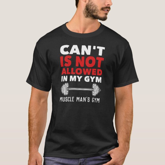 T-shirt Gymnase Motivationnelle Entraînement Personnel Ent (Devant)