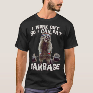 T-shirt Gymnase Raccoon Drôle Je Me Débrouille Pour Pouvoi