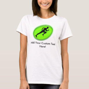 T-shirt Gymnase vert de coutume de logo de forme physique